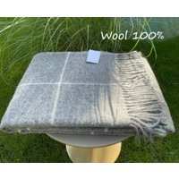 New Zealand Sheep Wool Blanket, 100% Natural Wool, Wool Throw, Highest Quality Plaid, Home Decor, Size 55x79 In, Eco | Etsy (US)