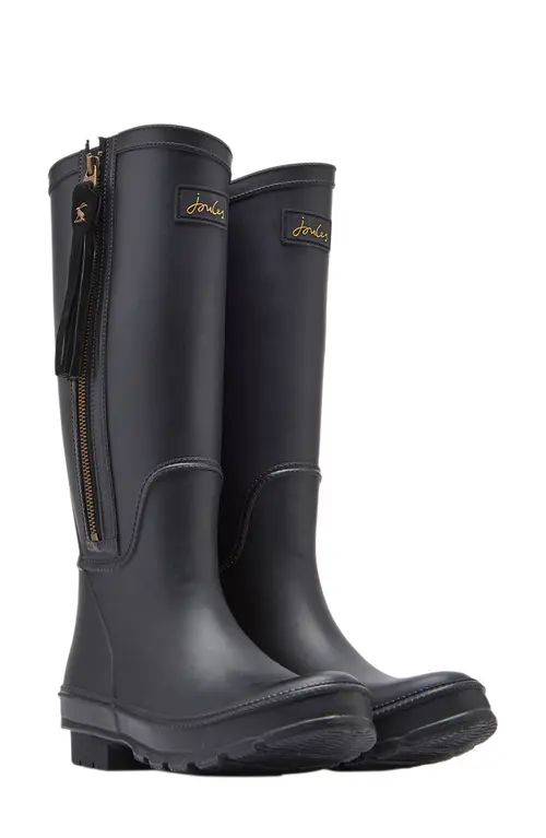 Joules Collette Waterproof Rain Boot in Black at Nordstrom, Size 11 | Nordstrom