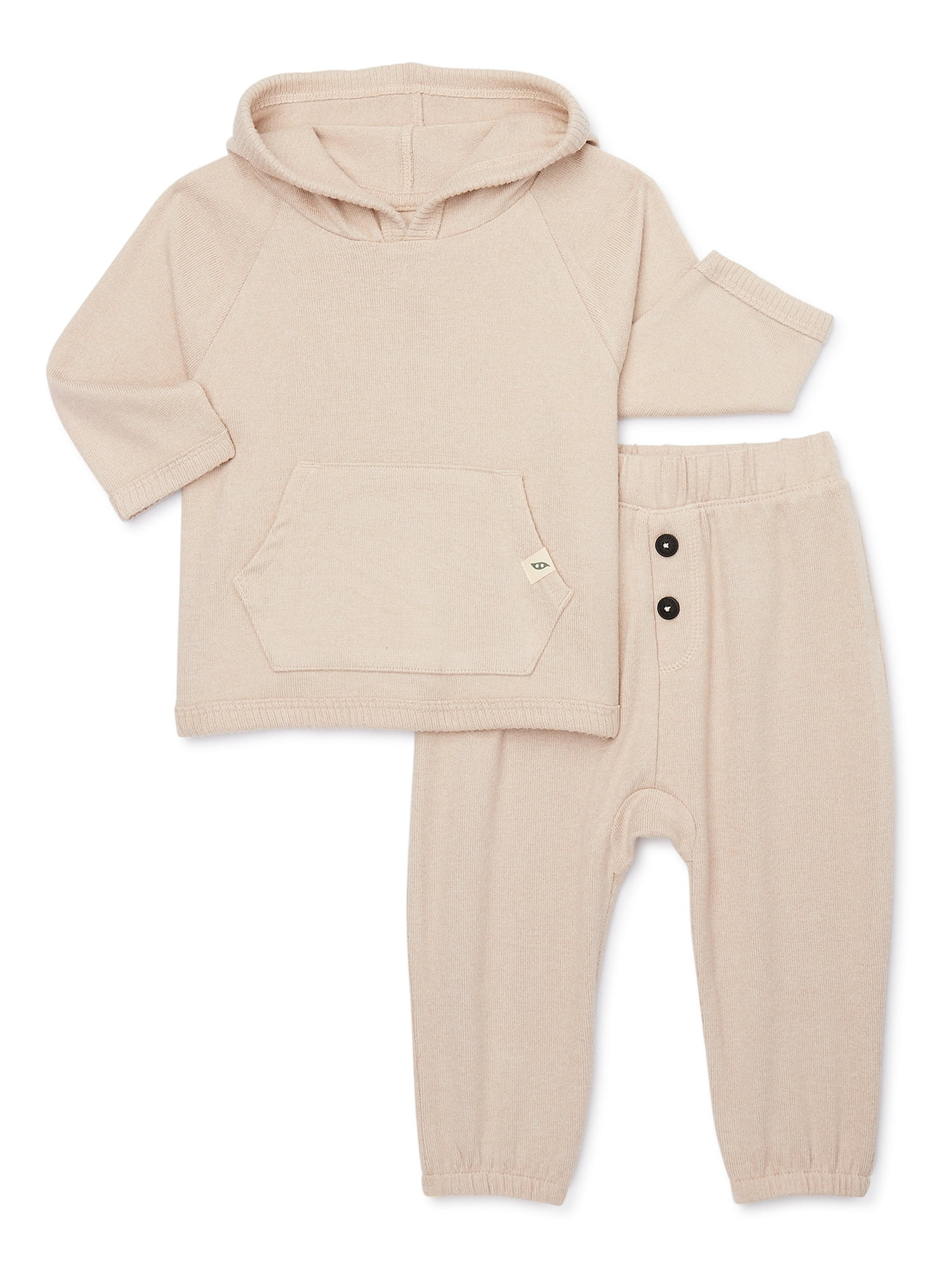 easy-peasy Baby Hoodie and Joggers Outfit Set, 2-Piece, Sizes 0M-24M | Walmart (US)
