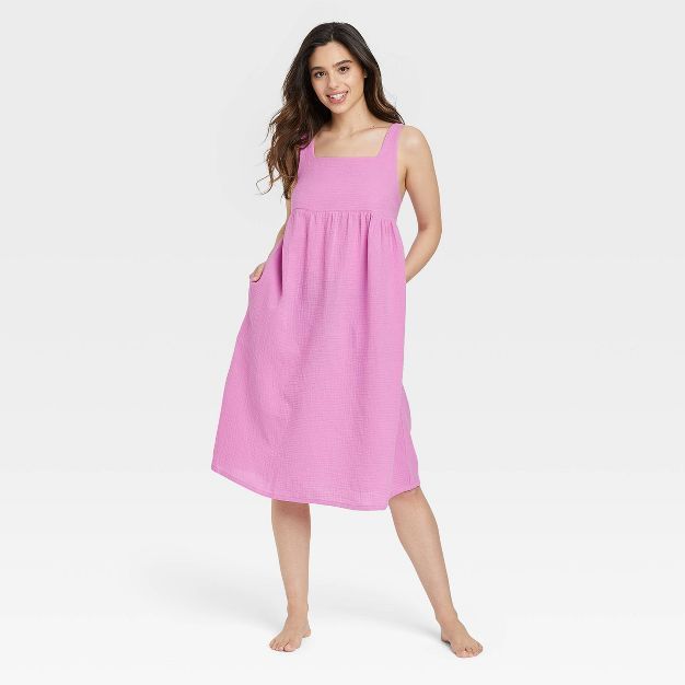 Women's 100% Cotton Sleep Dress - Stars Above™ | Target