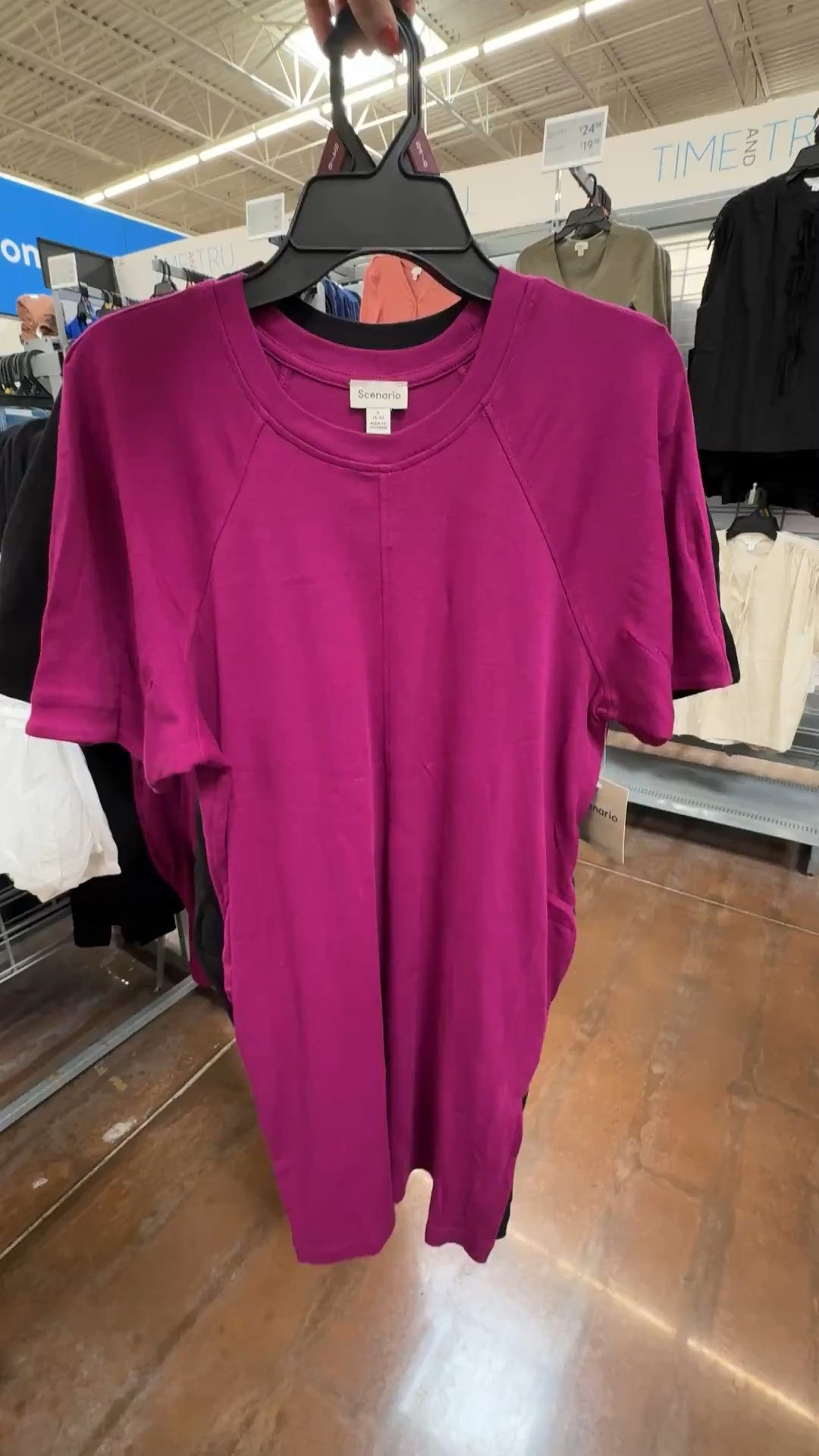 T-shirt dress from Walmart