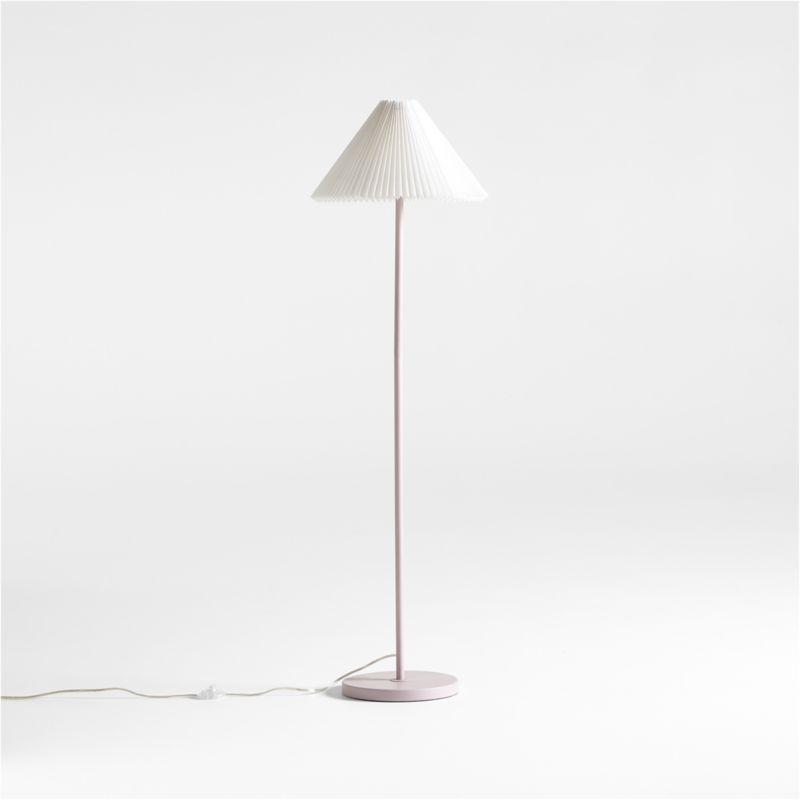 Flo Fluted Violet Kids Floor Lamp + Reviews | Crate & Kids | Crate & Barrel