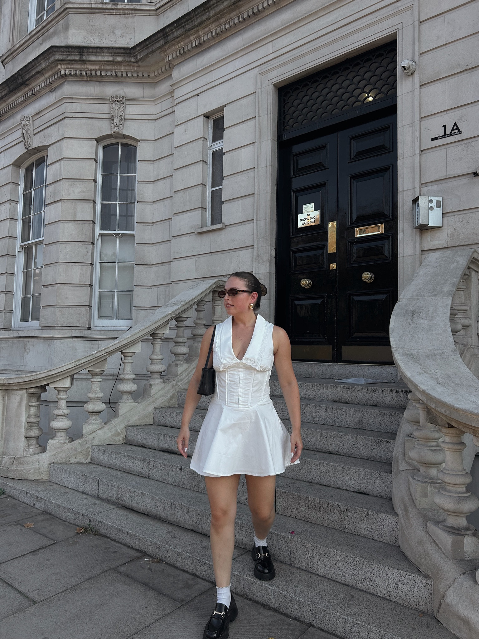 white eyelet mini dress | london street style inspo 

#LTKMidsize #LTKStyleTip #LTKFindsUnder100