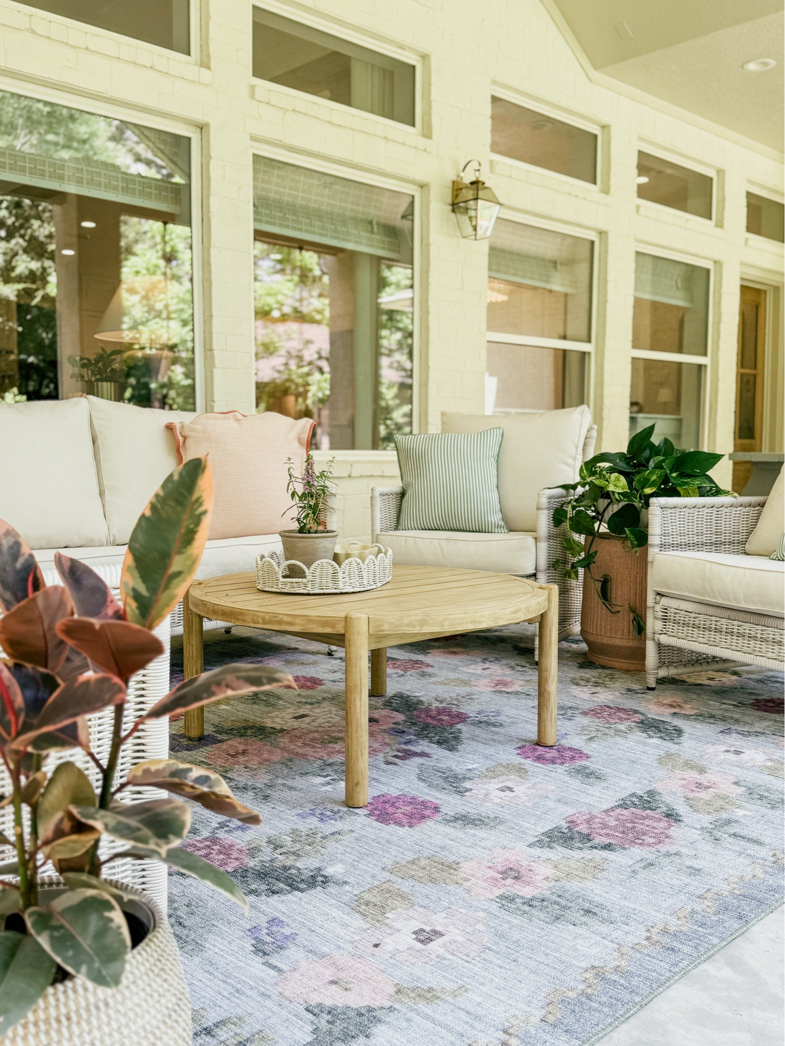 Affordable back porch refresh! 

THEBLOOMINGNEST Walmart Amazon rug porch outdoor furniture rug plants 

#LTKSeasonal #LTKFindsUnder100 #LTKHome