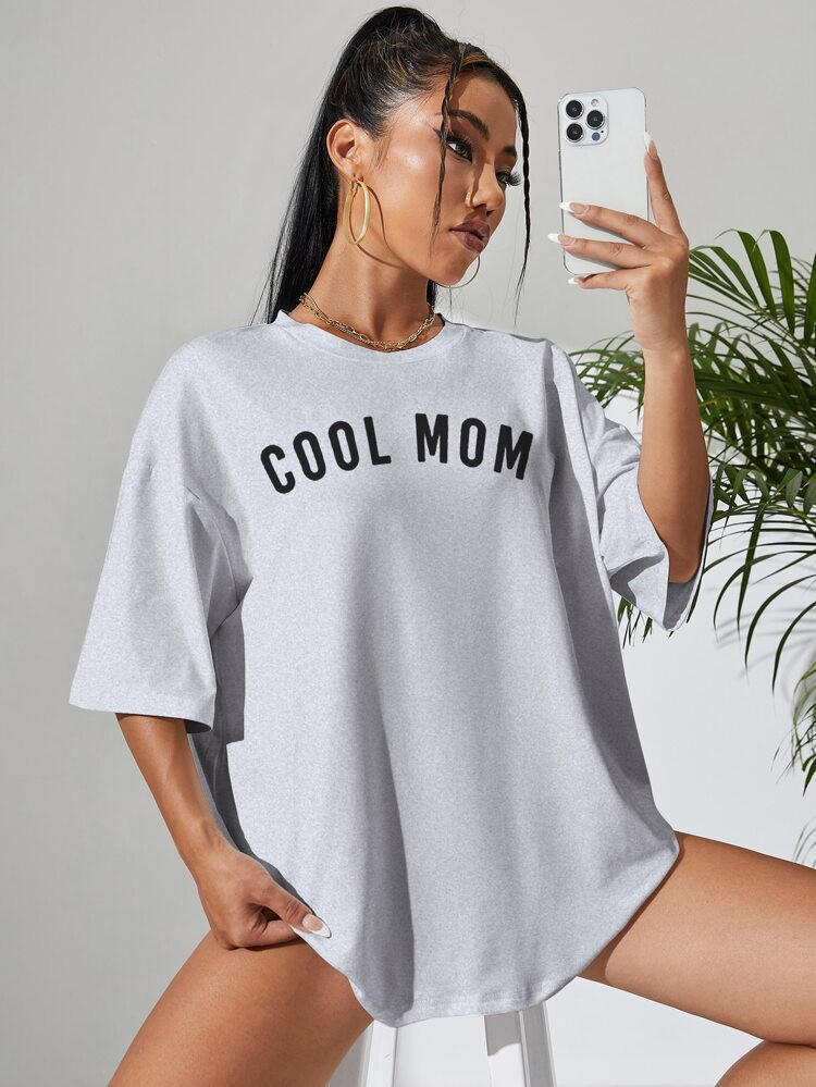 $6.99        
    (1000+)
        
      SHEIN EZwear Letter Graphic Drop Shoulder Oversized Tee
... | SHEIN