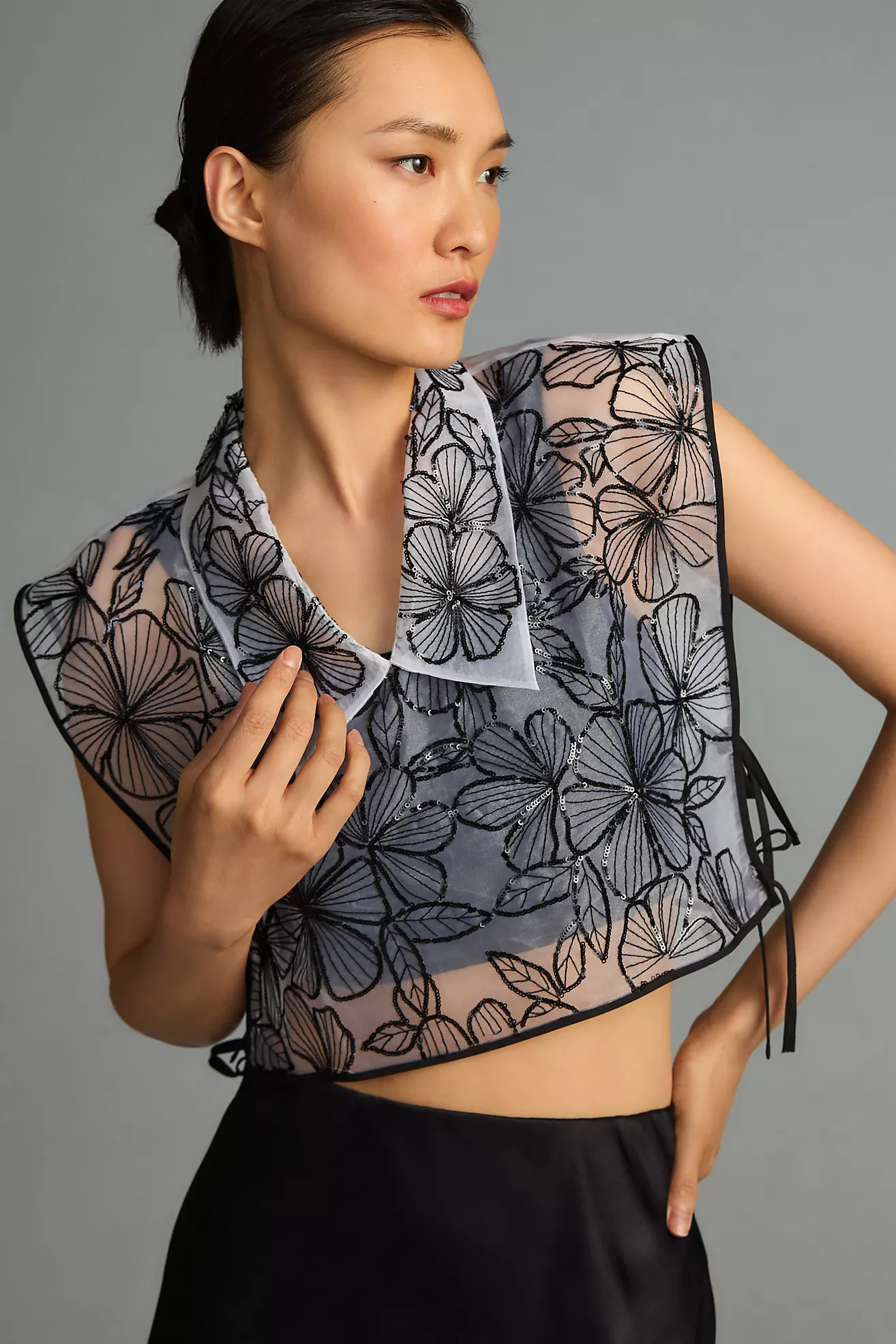 By Anthropologie Embroidered Dickie Vest | Anthropologie (US)