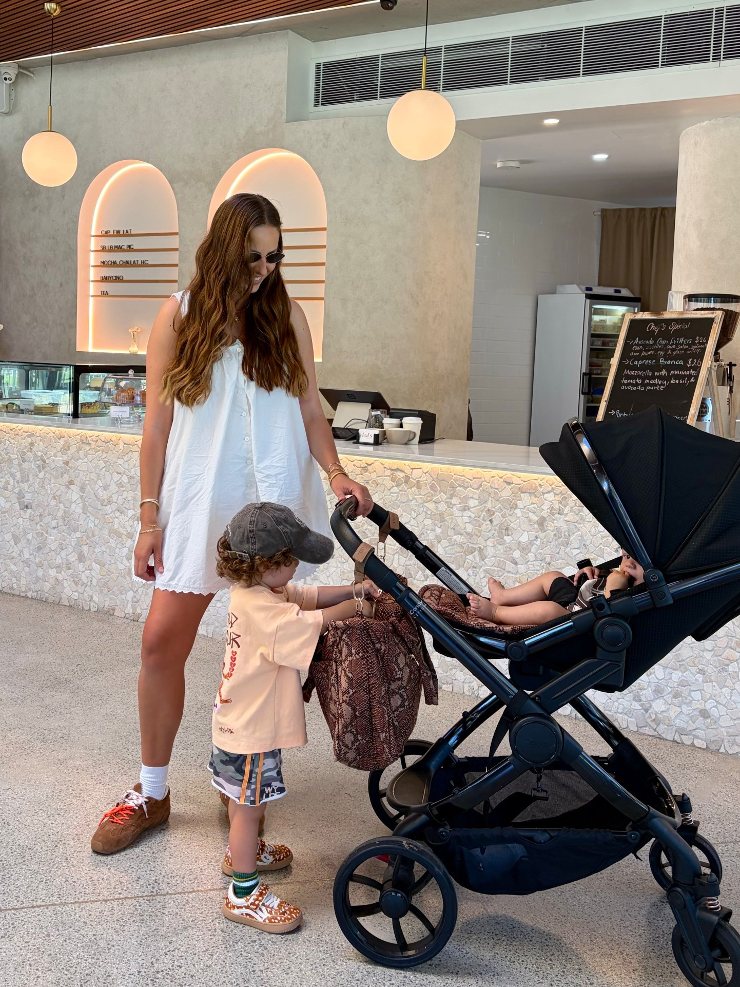 Autumn pram makeover
The Muse Edition Cocoa Snake bag and pram liner