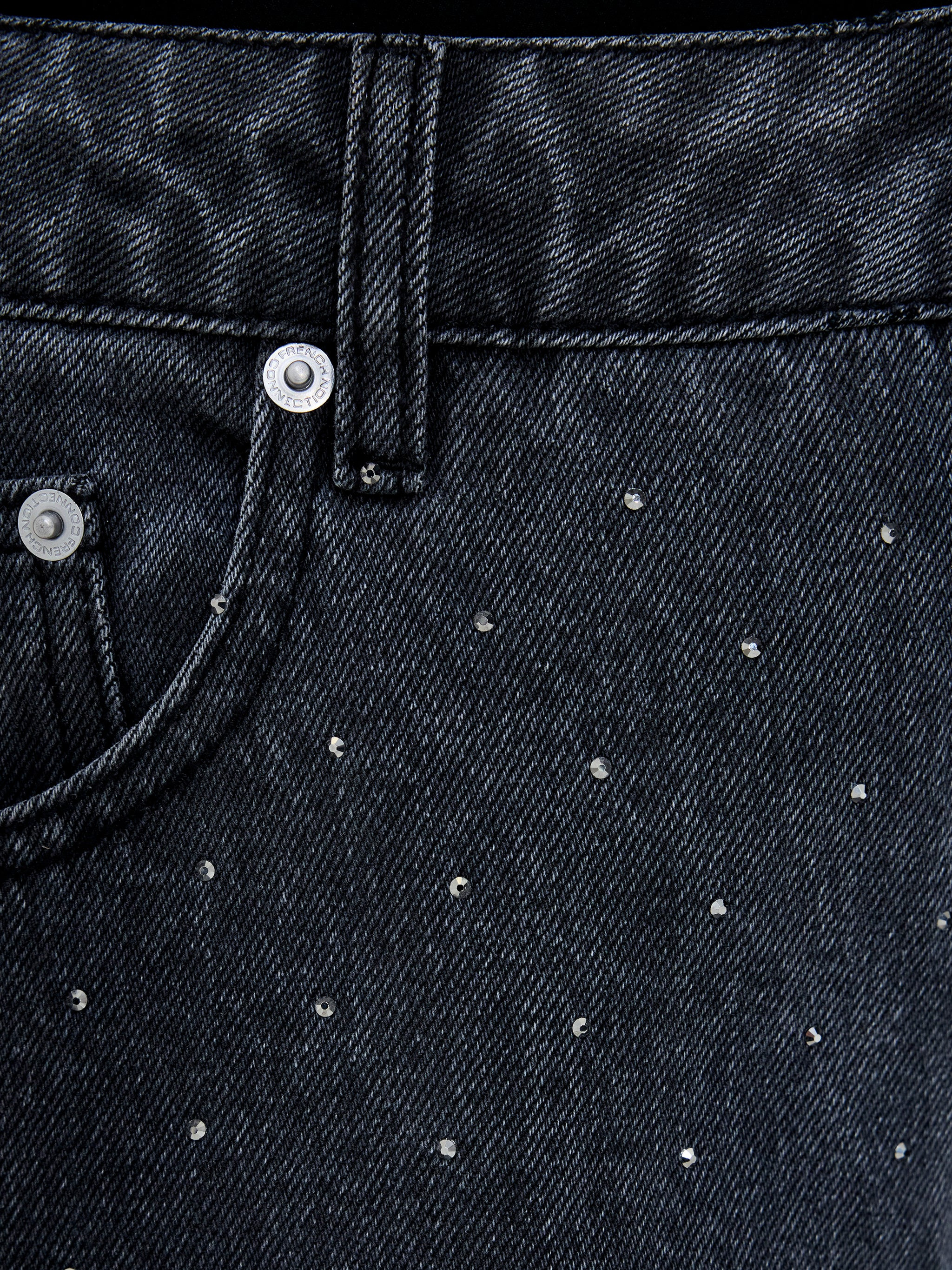 Ralphie Denim Embellished Wide Leg Jeans | French Connection (UK)