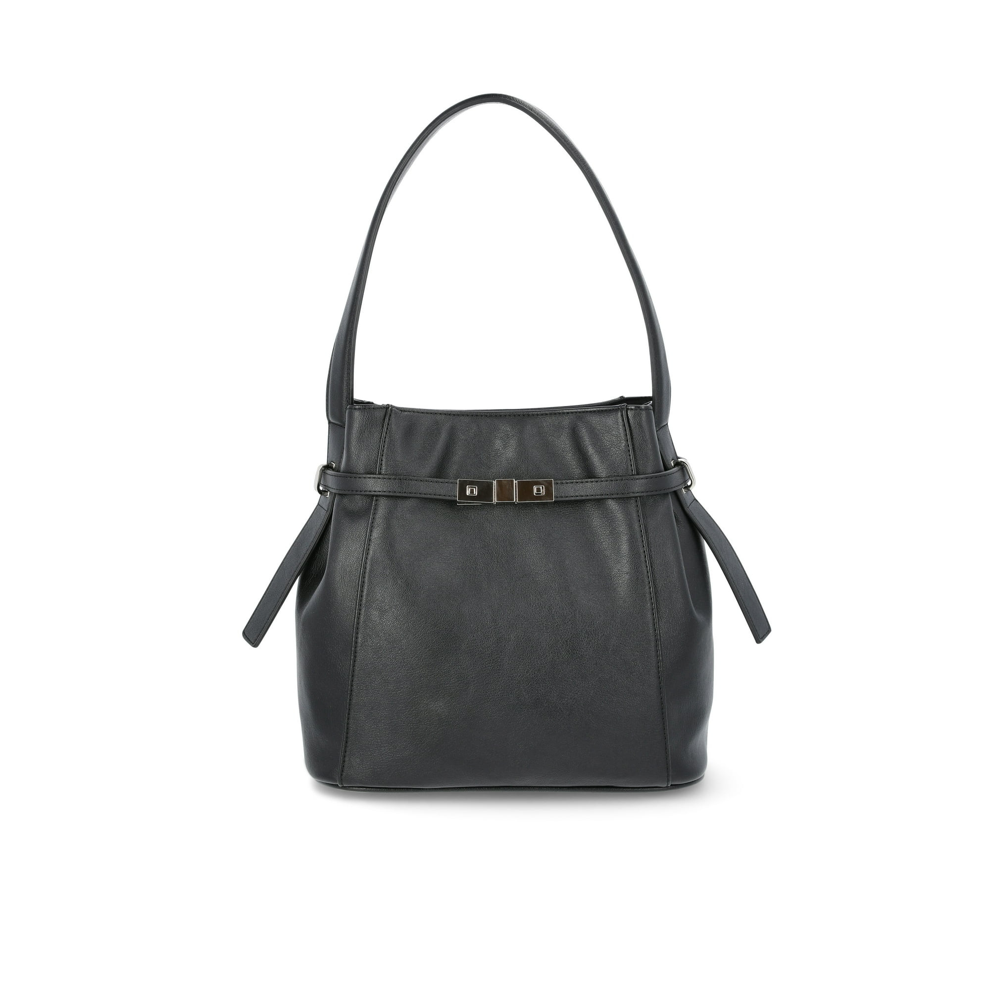 Time and Tru Women's Dalton Shoulder Bag, Black | Walmart (US)