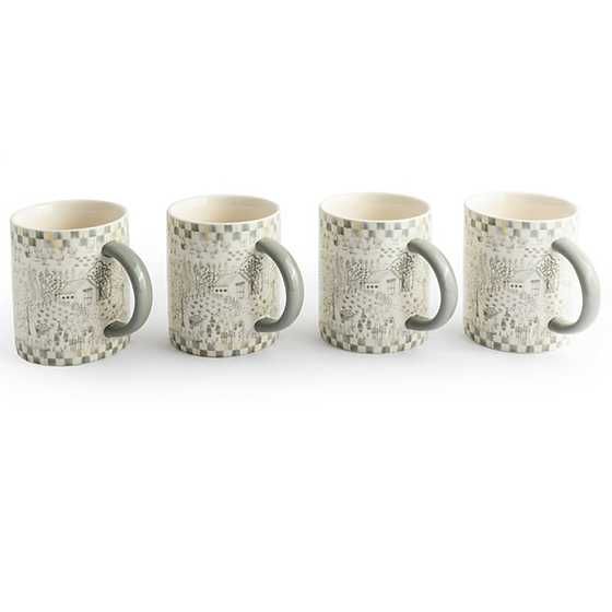 Sterling Cottage Mugs, Set of 4 | MacKenzie-Childs