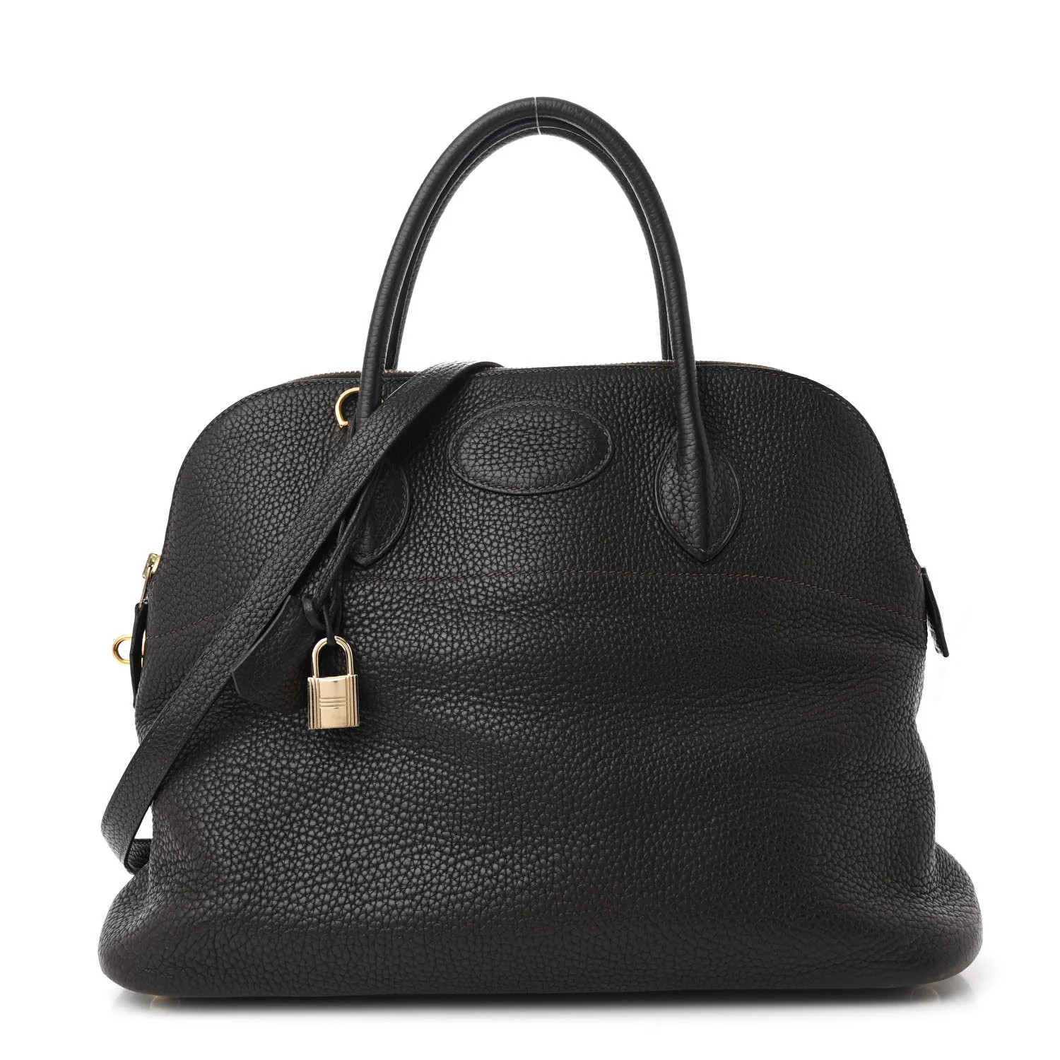 HERMES Taurillon Clemence Bolide 35 Ebene | FASHIONPHILE | FASHIONPHILE (US)