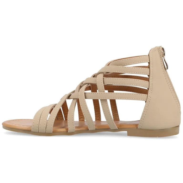 Journee Women's Hanni Gladiator Sandals, Wide Width Available | Walmart (US)