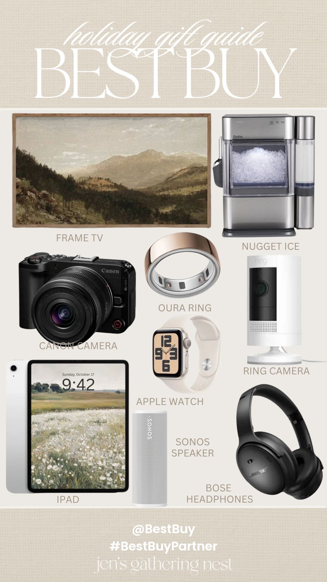 #BestBuyPartner @BestBuy has the top gifts for everyone on your list this holiday season! From the best tech gifts to home gifts too - here is a curated collection of my picks. ✨🤎 🎁 

#giftguide #techgifts #homegifts #holidaygiftguide 

#LTKHome #LTKHoliday #LTKGiftGuide