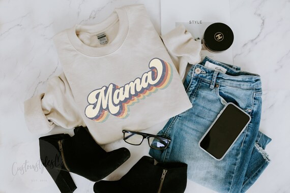 Retro mama UNISEX SWEATSHIRT Retro mama sweater mama | Etsy | Etsy (US)