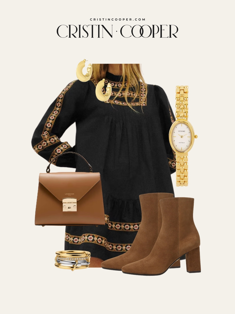 The embroidered detail does all the talking. Styled with cognac boots and a gold watch for a look that feels effortless and polished at the same time. 

 #LTKSeasonal