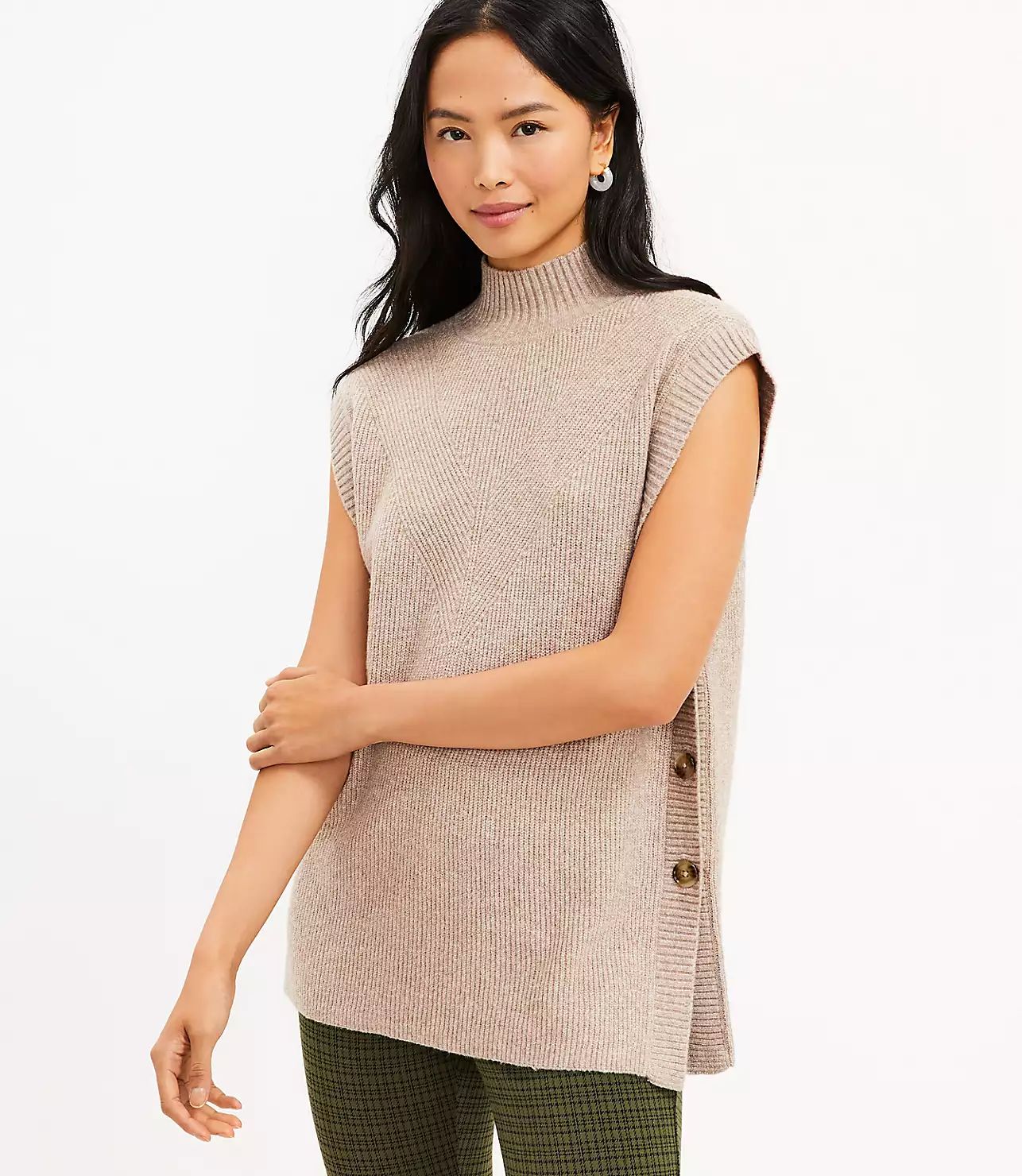 Turtleneck Sweater Vest | LOFT