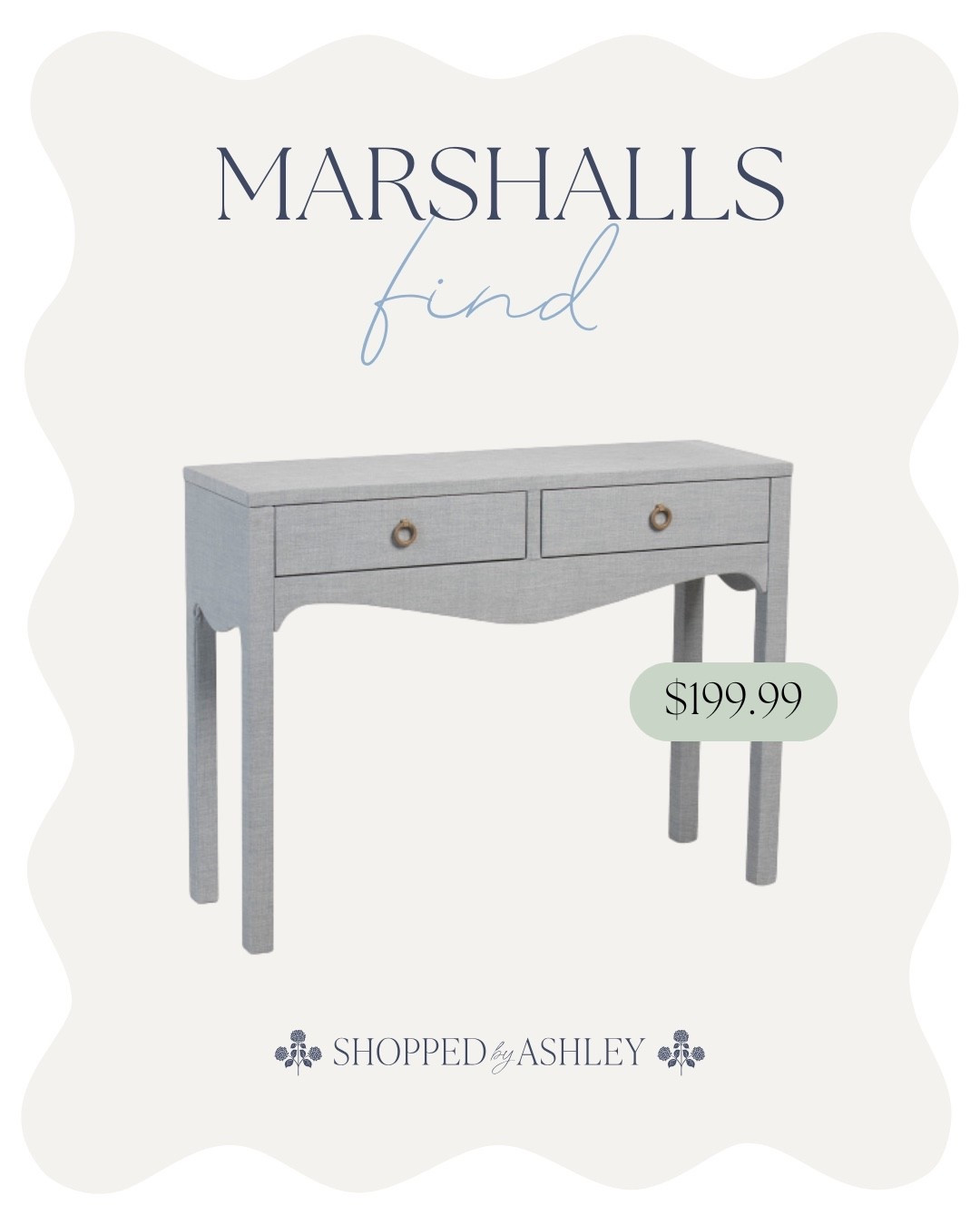 Restock alert! Have & love this blue linen console table 😍 free shipping with code SHIP89 🙌🏻 don’t miss the matching nightstand that was just restocked too! 

Lillian August, Marshalls find, TJ Maxx find, HomeGoods find, blue furniture, Serena and Lily style 

#LTKStyleTip #LTKHome