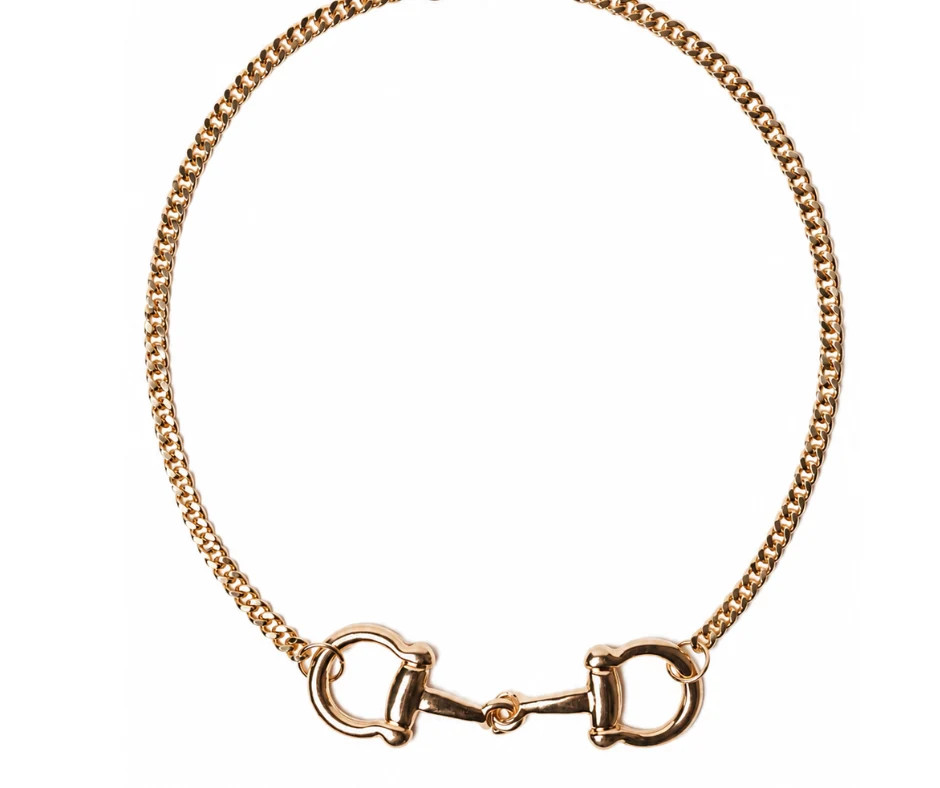 Marlowe Horsebit 316L Stainless Steel Necklace | KC Chic Designs