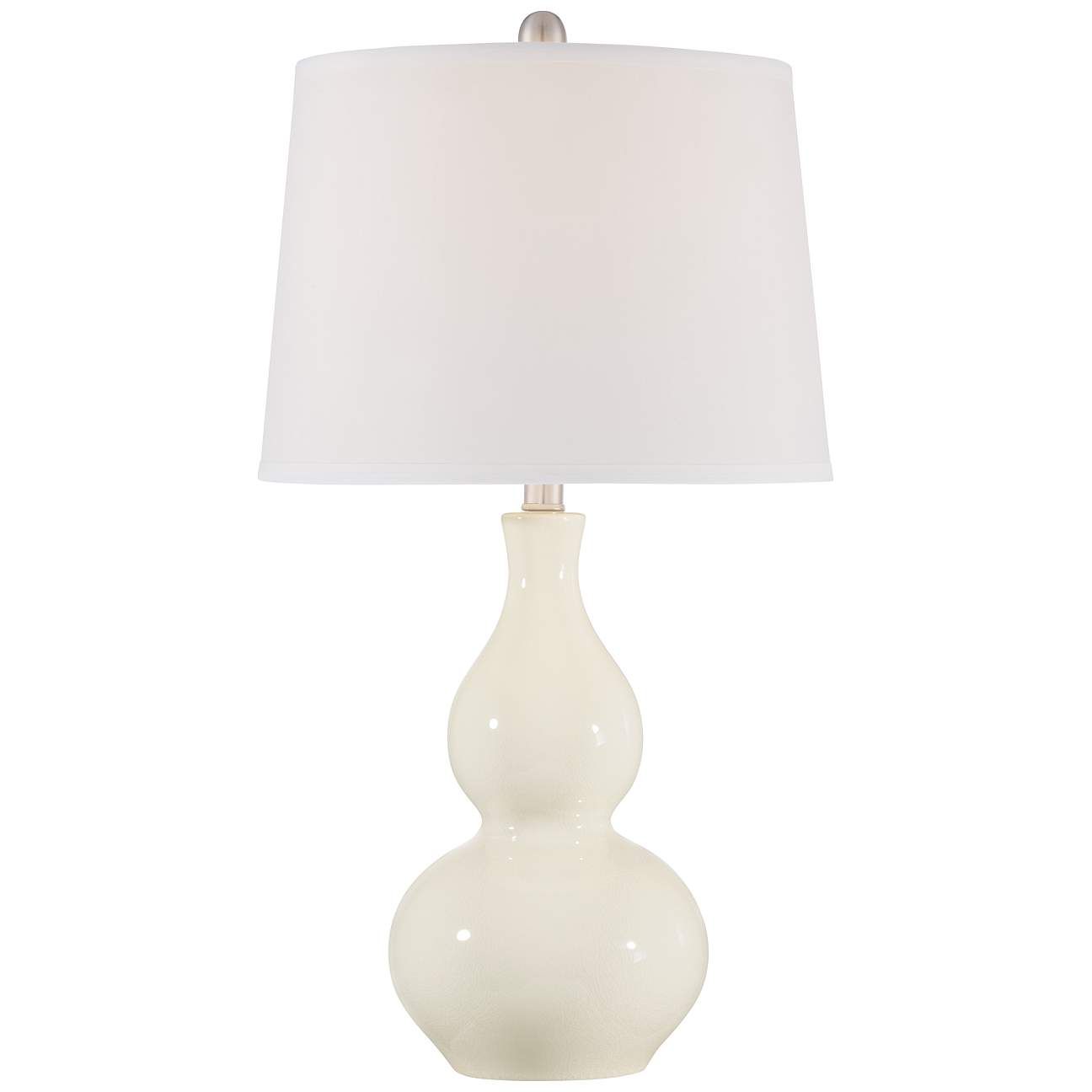 Fergie Cream Ceramic Table Lamp | LampsPlus.com