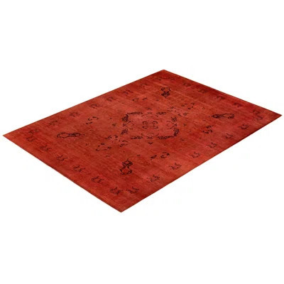 Cramden One-of-a-Kind 9'1" x 12'5" New Age Area Rug in Red | Wayfair North America