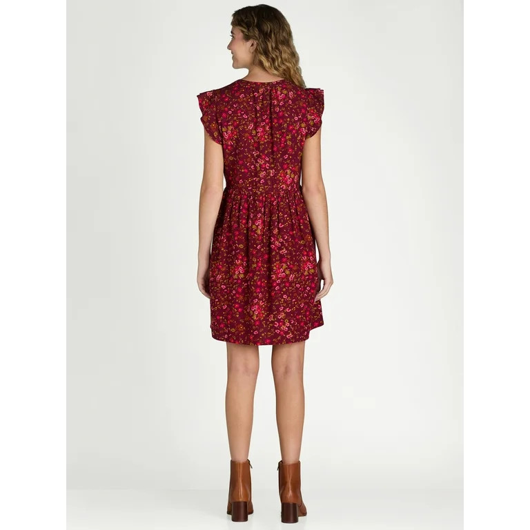 Time and Tru Women's Mini Woven Dress | Walmart (US)