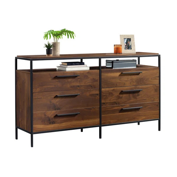 6 Drawer 65.24" W Double Dresser | Wayfair North America