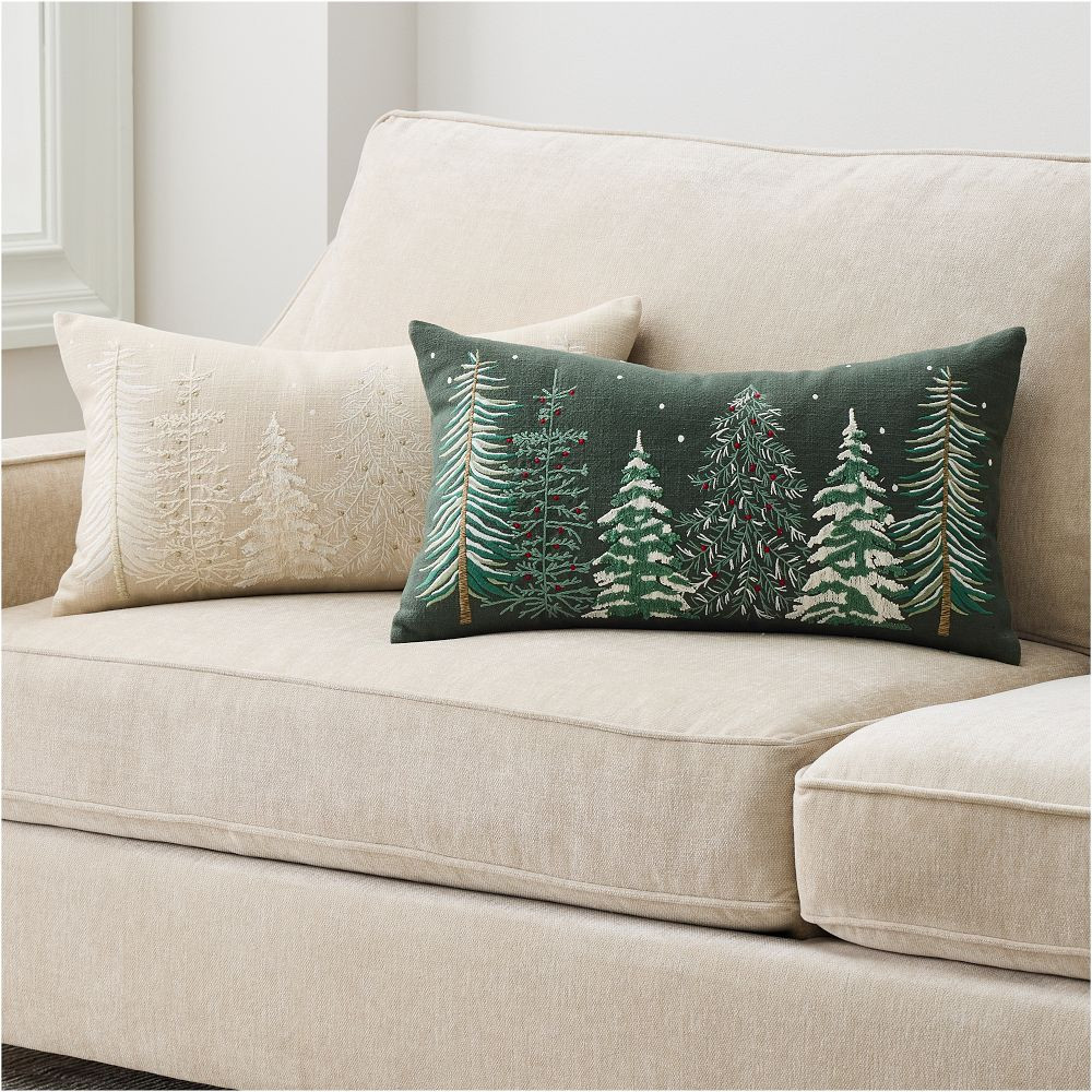 Textural Trees Pillow Cover | West Elm (US)