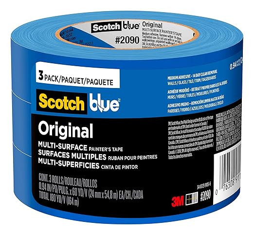 ScotchBlue Original Multi-Surface Painter's Tape, .94 inches x 60 yards (180 yards total), 2090, ... | Amazon (US)