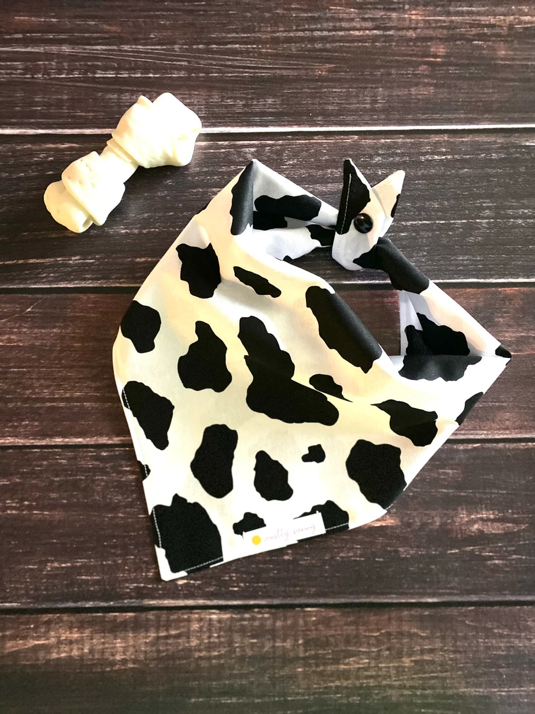 Cow Dog Bandana Animal Print Dog Bandana Cow Print Dog - Etsy | Etsy (US)