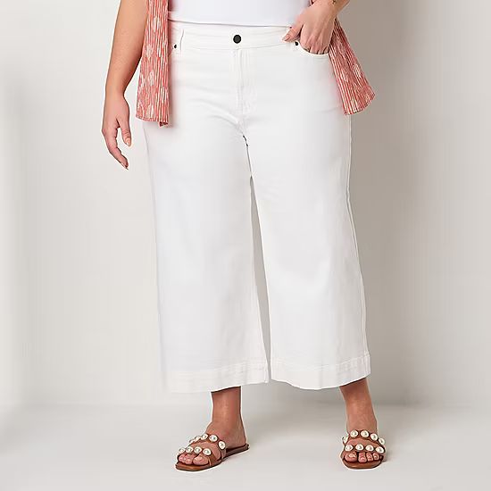a.n.a - Plus Womens High Rise Cropped Jean | JCPenney