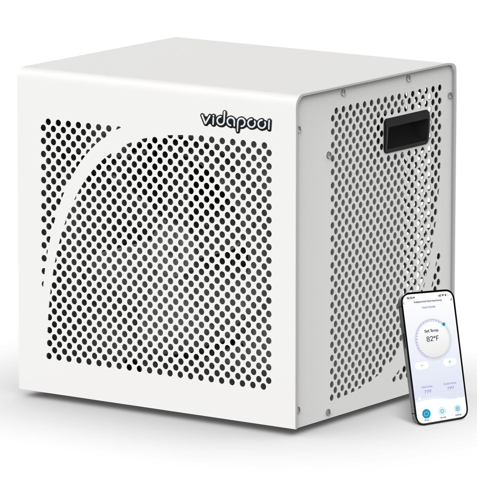 16,000 BTU Swimming Pool Heater 7.5 COP Electric Pool Heat Pump for Above Ground and Inground Poo... | Amazon (US)