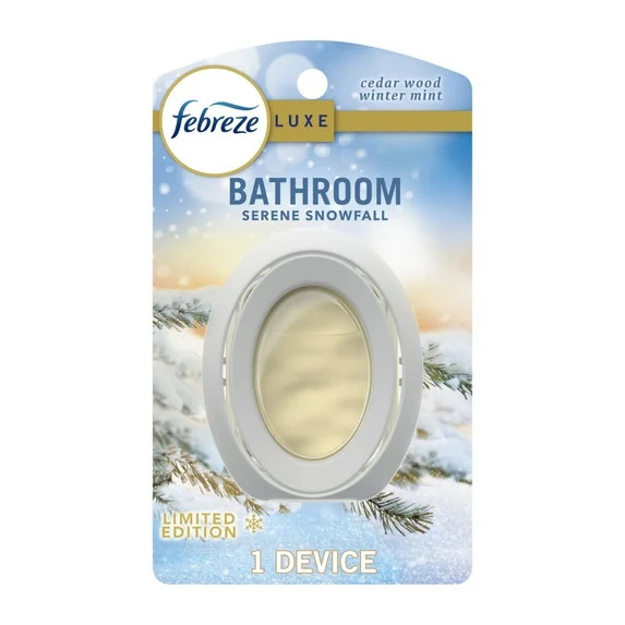 Febreze Bathroom Air Freshener, Odor-Fighting, Serene Snowfall Scent, 1 Count | Walmart (US)