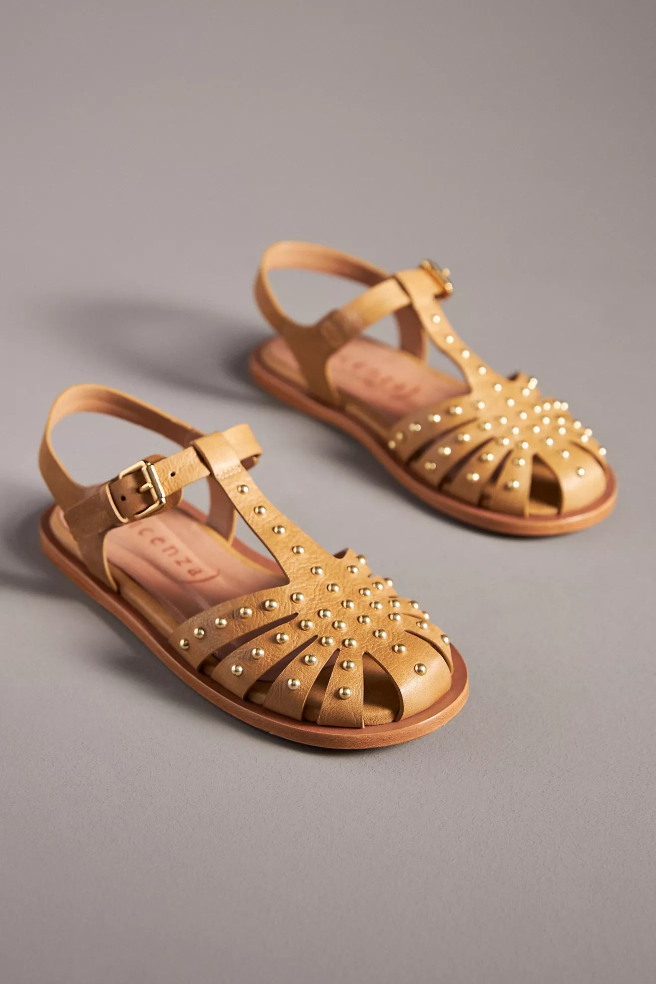 Vicenza Studded Fisherman Flats | Anthropologie (US)