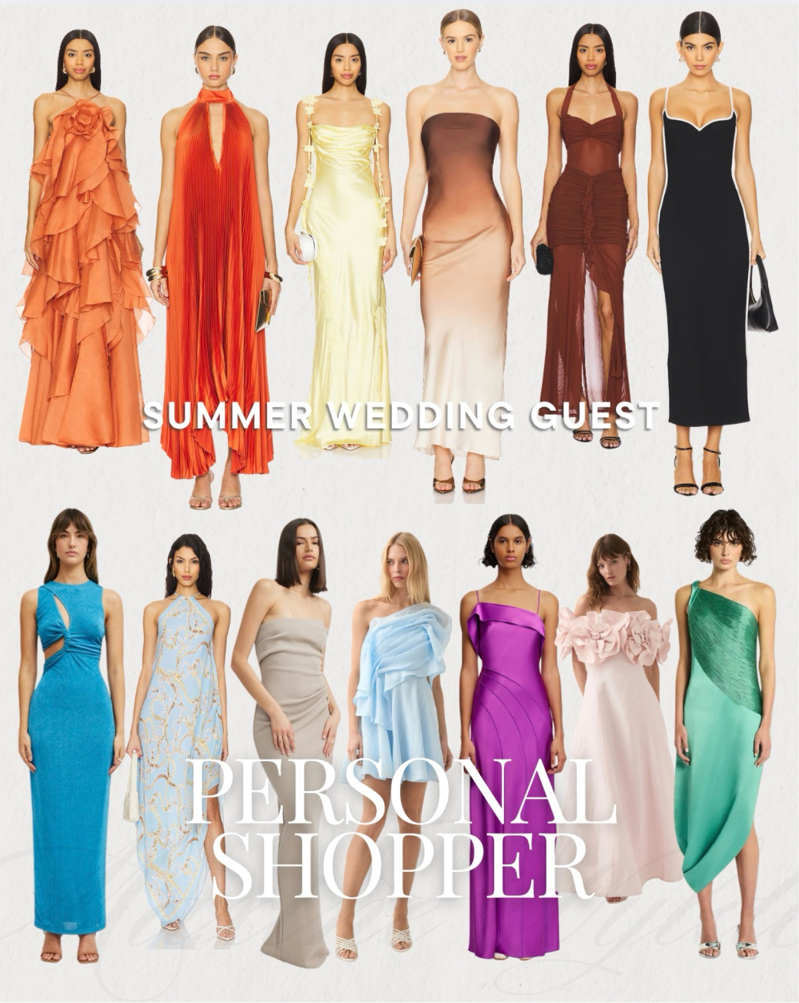My pick for summer wedding guest outfit inspo! Have some fun for wedding season and go for bright and bold colours and playful silhouettes!! 

#LTKsummer #LTKwedding