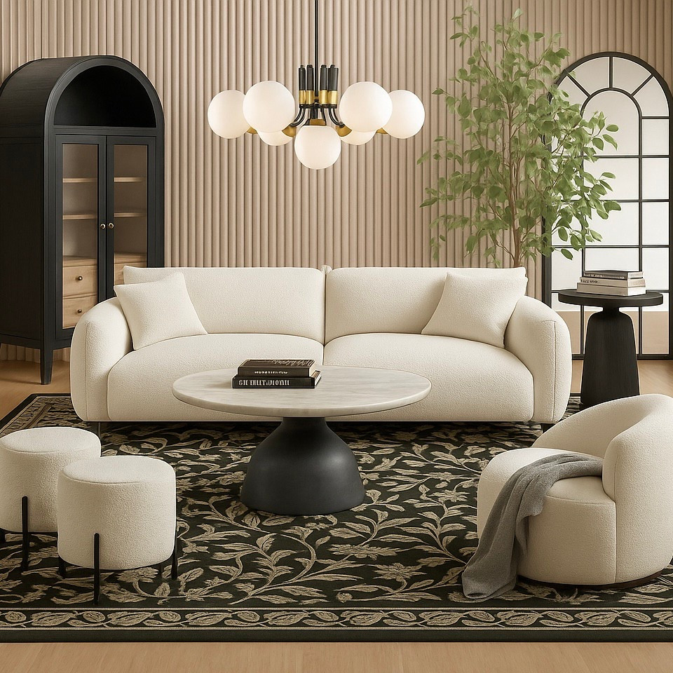 A blend of bold and soft elements for the perfect cozy-chic living room 🖤✨ Every detail in this space—from the sculptural furniture to the statement rug—is shoppable. Recreate the look with my curated picks!


#LTKHome