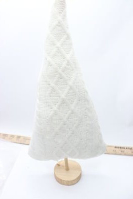 Target Decorative Knit Tree with Wood Base White 15" 051120188 | eBay US
