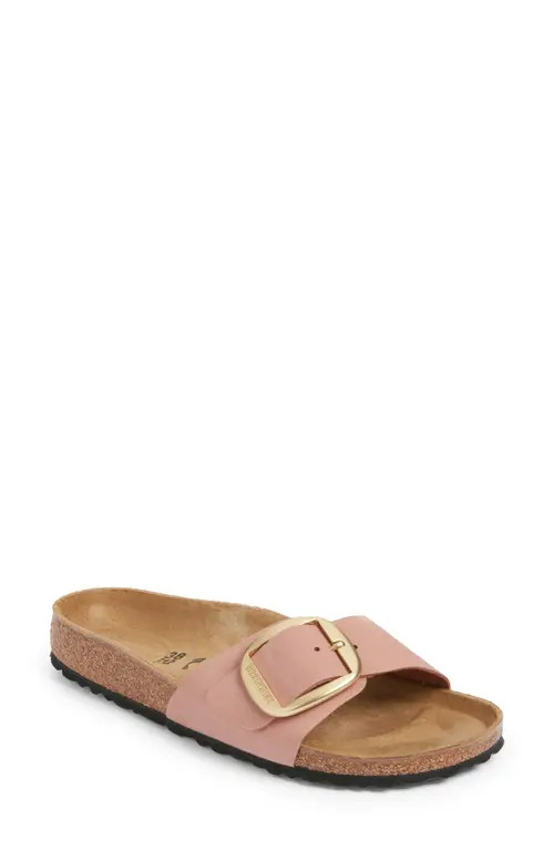 Birkenstock Madrid Big Buckle Slide Sandal in Old Rose at Nordstrom, Size 9-9.5Us | Nordstrom