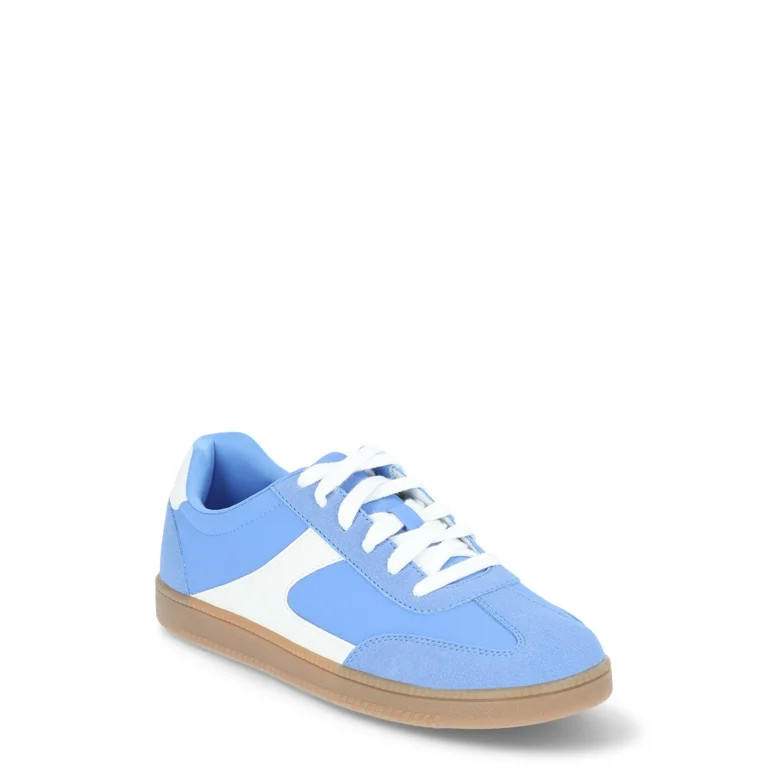 No Boundaries Women's Lace Up Sporty Sneakers, Wide Width Available | Walmart (US)