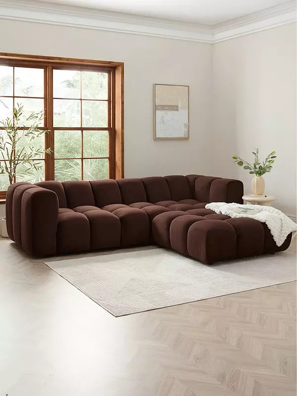 Michelle Keegan Home Odyssey Large Modular Sofa + Footstool (Buy & SAVE!) | Very (UK)
