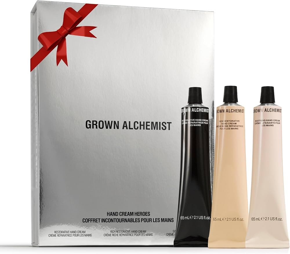 Grown Alchemist, Hand Cream Heroes, Holiday Kit (Restorative, Rich Restorative & Soothing Hand Cr... | Amazon (US)