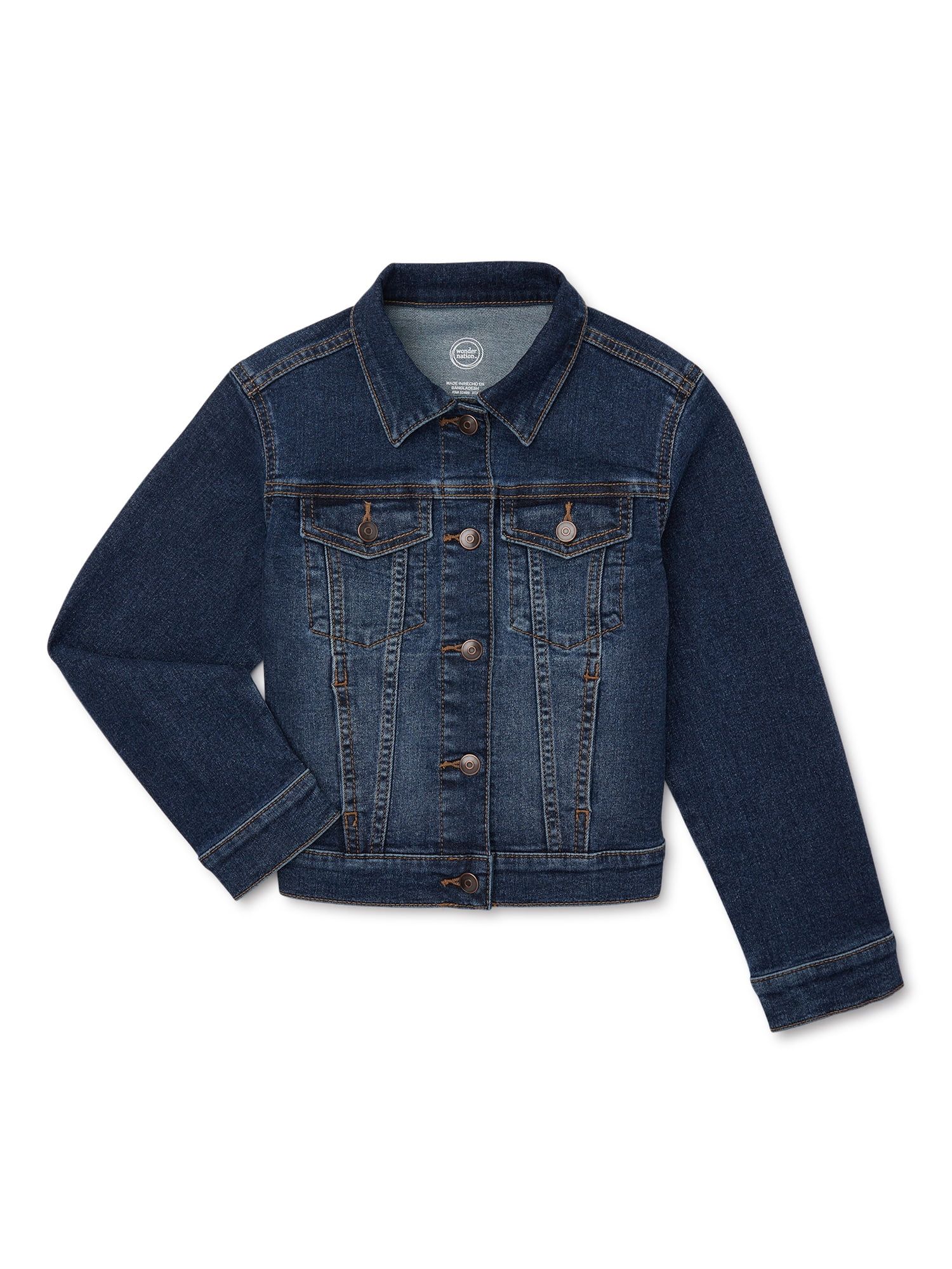 Wonder Nation Denim Jacket, Sizes 4-18 & Plus | Walmart (US)