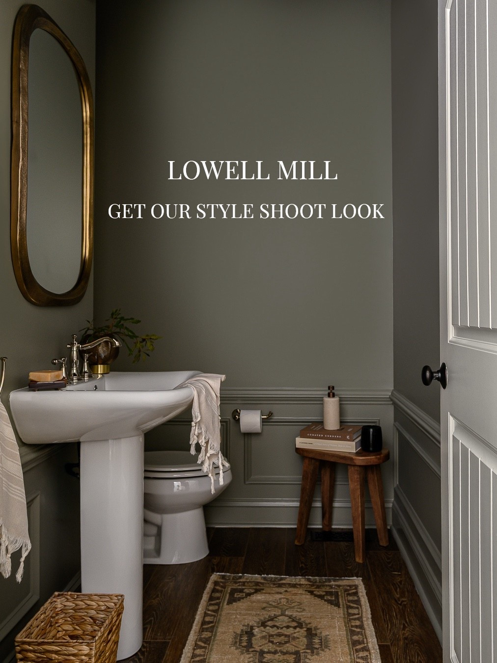 Moody powder bath moment 🤎✨

For this style shoot, we leaned into rich, earthy tones and layered in warmth through brass accents, natural wood, and vintage-inspired textiles. The key? Letting the wall color wrap the space while mixing in organic textures to keep it grounded and inviting.

Shop this look — from the brass mirror and classic pedestal sink styling to the woven basket, vintage-style runner, and wood stool details. Every piece works together to create a space that feels curated, cozy, and timeless.

Small room. Big impact.
Photography: Park & Vine
Design: Calyco Interior Designs

#CalycoStyle #CypressAndCo #ColorDrenching #PowderBathInspo #ShopTheLook 

#LTKmomlife #LTKOver40 #LTKHome