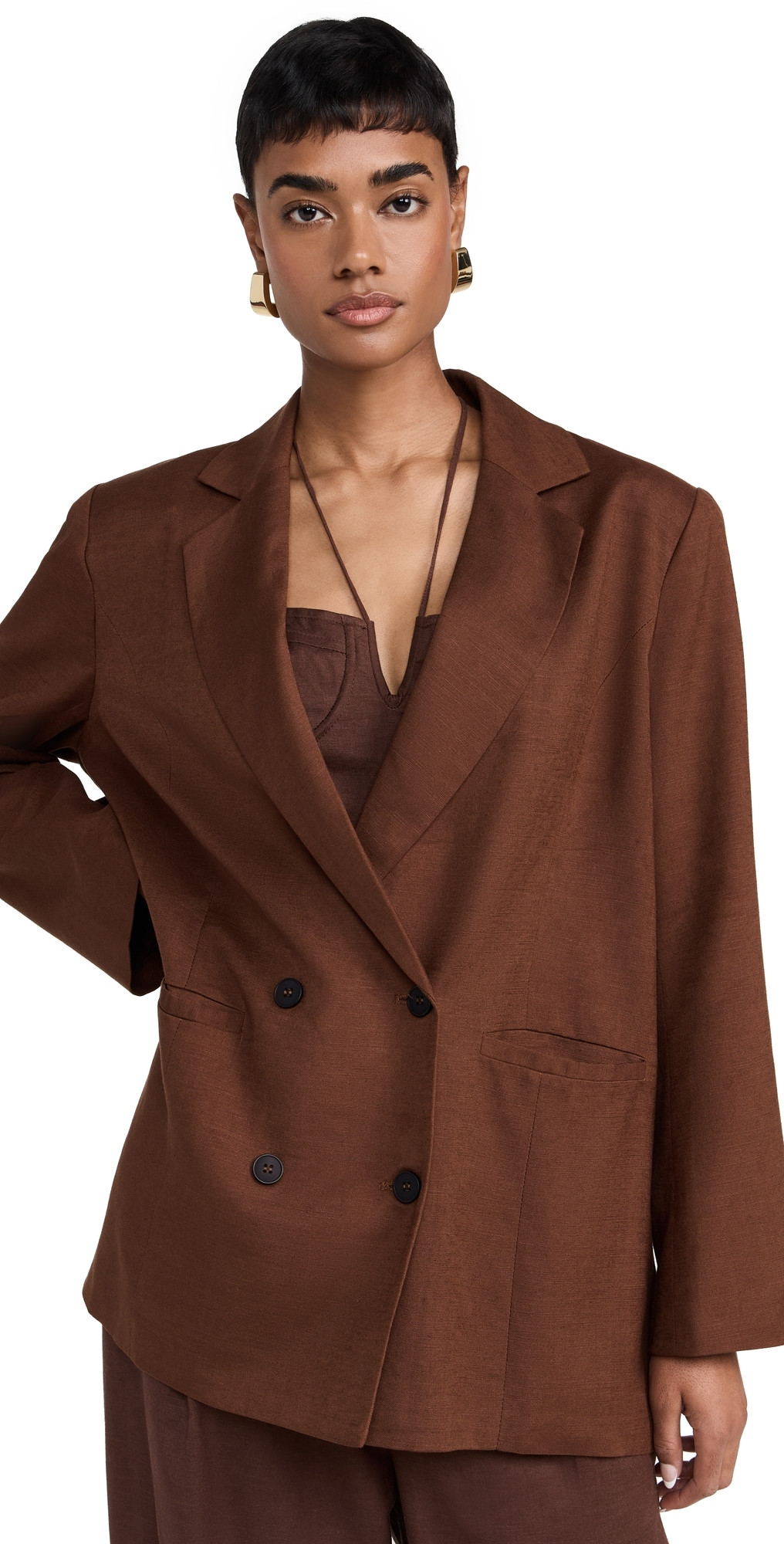 Lioness La Quinta Blazer Chocolate XS | Shopbop