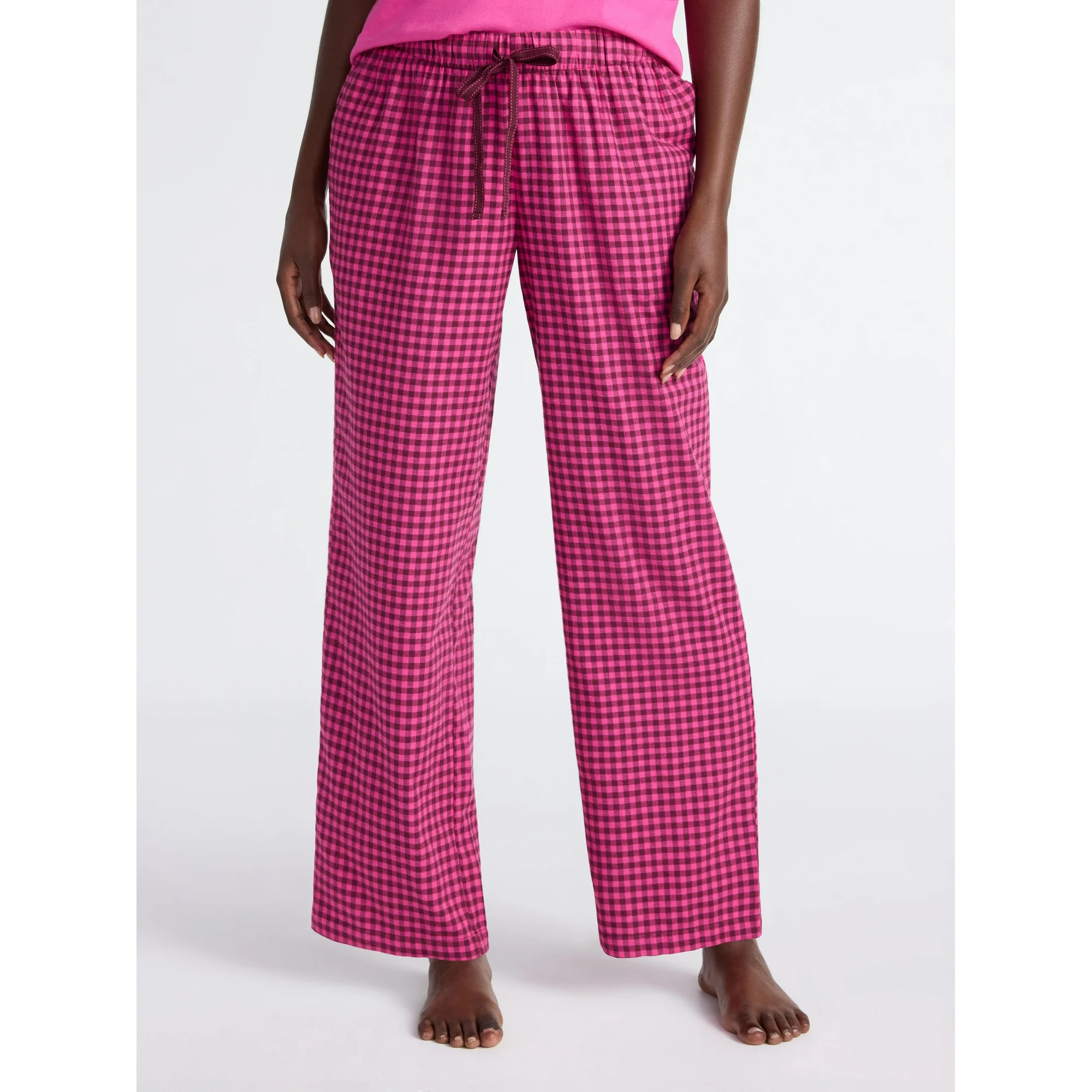 Joyspun Women's Flannel Sleep Pants, 30'' Inseam, Sizes XS-3X | Walmart (US)