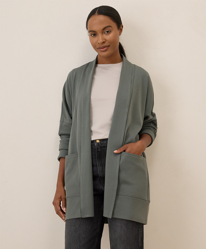 Women’s Airplane Wrap Cardigan made with Organic Cotton | Pact | Pact Apparel