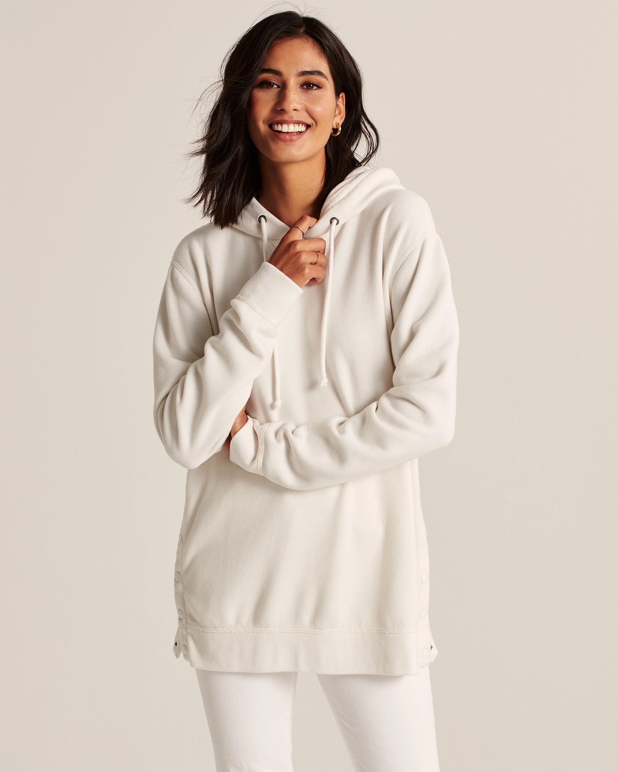 Side-Snap Hoodie | Abercrombie & Fitch (US)