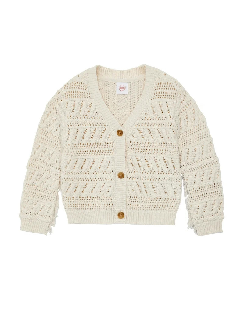 Wonder Nation Toddler Girl Layering Sweater, Sizes 12M-5T | Walmart (US)