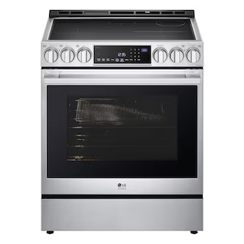 LG STUDIO 30-in 5 Burners 6.3-cu ft Air Fry Convection Oven Slide-in Single Induction Range (Stai... | Lowe's