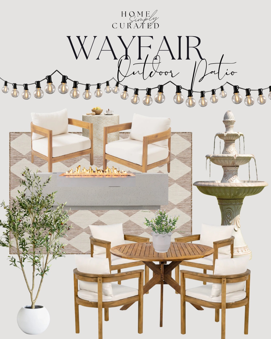Wayfair outdoor patio refresh for the springtime!! 


Wayfair, outdoor patio, backyard patio, string lights, home, outdoor dining table, outdoor fireplace, faux tree

#LTKHome #LTKSeasonal