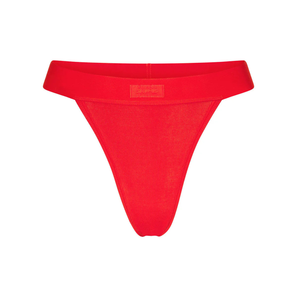 COTTON RIB THONG | SKIMS (US)